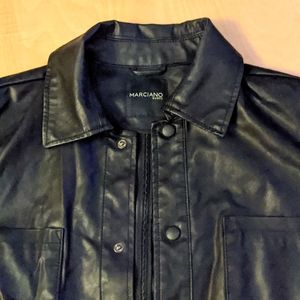 Leather Marciano Guess button up